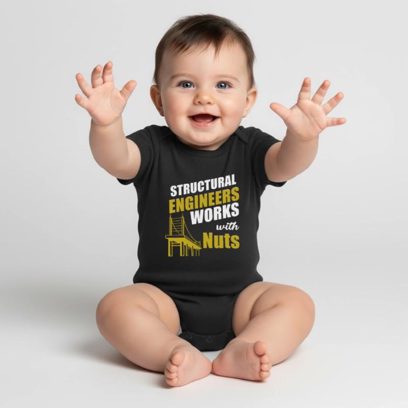 Construction carpenter structural engineer working with nuts Baby Premium short-sleeve bodysuit