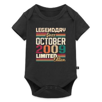 October 2009 Vintage - Birthday Gift 2009 - Baby Premium short-sleeve bodysuit - black - Front