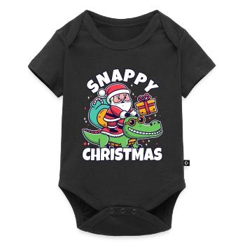 Snappy christmas - Baby Premium short-sleeve bodysuit - black - Front