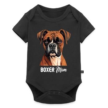 Dog Boxer - Baby Premium short-sleeve bodysuit - black - Front