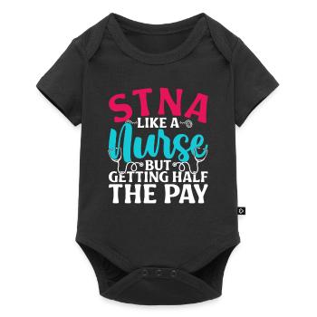 Geriatric Care Assistant Nursing Assistant Nursing Assistant - Baby Premium short-sleeve bodysuit - black - Front