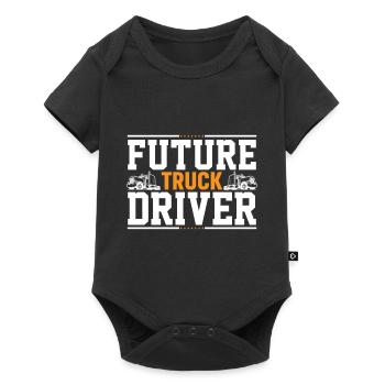 Future Truck Driver - Baby Premium short-sleeve bodysuit - black - Front