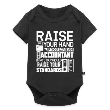 Raise Your Hand If You Love An Accountant - Baby Premium short-sleeve bodysuit - black - Front