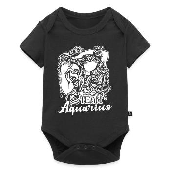 Aquarius Team Aquarius Sign Of Zodiac - Baby Premium short-sleeve bodysuit - black - Front