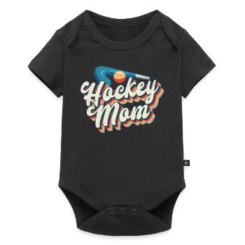 Field Hockey Mom Retro Hockey Mom - Baby Premium short-sleeve bodysuit - black - Front