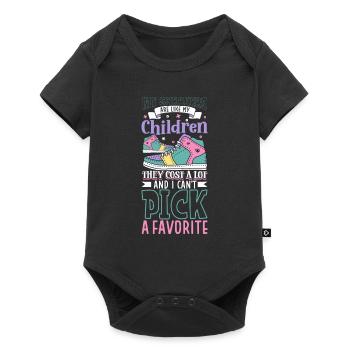 Sneakers are like kids - Sneakerhead - Baby Premium short-sleeve bodysuit - black - Front