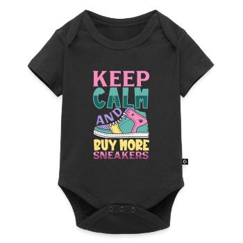 Kauf mehr Sneaker - Baby Premium Kurzarmbody - Schwarz - Vorne