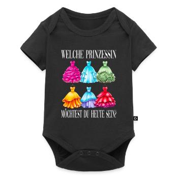 Prinzessin Kleider Anziehen Auswahl Märchen - Baby Premium Kurzarmbody - Schwarz - Vorne