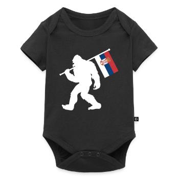 Serbia - Baby Premium short-sleeve bodysuit - black - Front