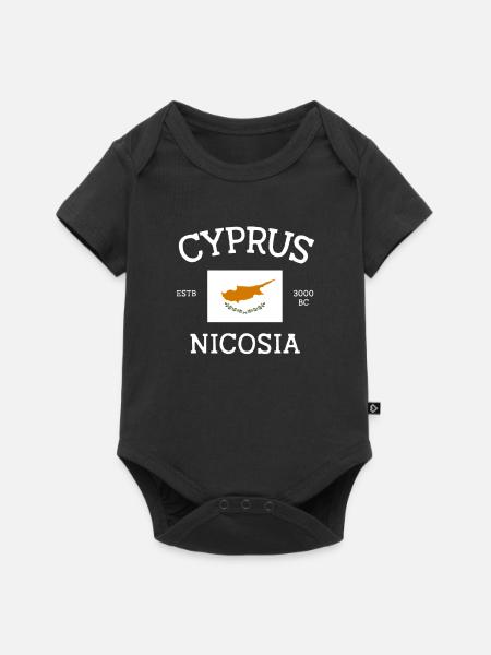 Zypern - Baby Premium Kurzarmbody - Schwarz