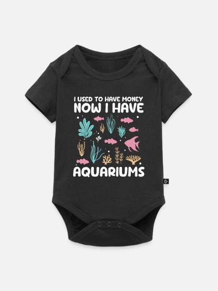 Aquarium - Baby Premium Kurzarmbody - Schwarz