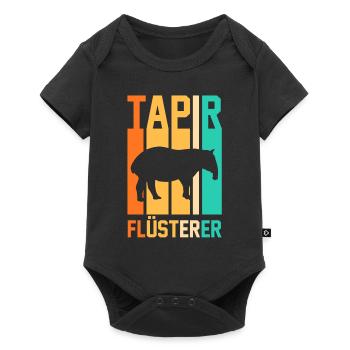 Tapir - Baby Premium Kurzarmbody - Schwarz - Vorne