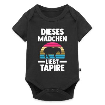 Tapir - Baby Premium Kurzarmbody - Schwarz - Vorne