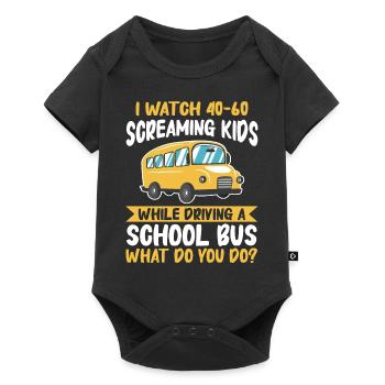 Bus Bus Driver School Bus - Baby Premium short-sleeve bodysuit - black - Front