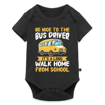 Bus Bus Driver School Bus - Baby Premium short-sleeve bodysuit - black - Front
