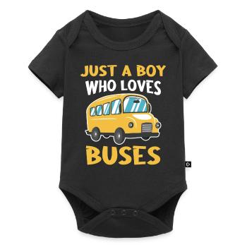 Bus Bus Driver School Bus - Baby Premium short-sleeve bodysuit - black - Front
