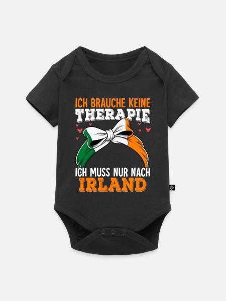 Irland - Baby Premium Kurzarmbody - Schwarz