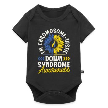Down Syndrome Awareness Month - Baby Premium Kurzarmbody - Schwarz - Vorne