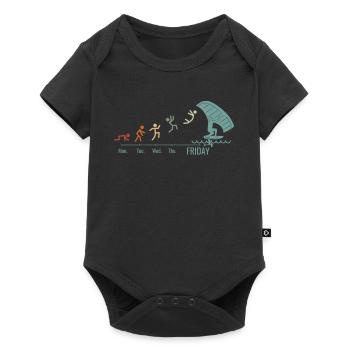 Wingfoil Surfer Wingfoiling Hydrofoil Weekend - Baby Premium short-sleeve bodysuit - black - Front