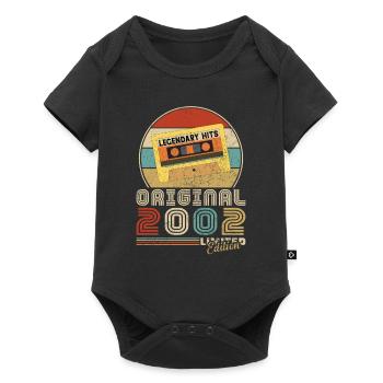 Original Vintage 2002 Cadeau D'anniversaire - Body à manches courtes Premium Bébé - noir - Devant