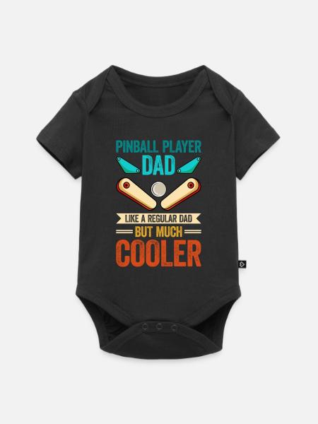 Pinball Maschine Flipper Maschine - Baby Premium Kurzarmbody - Schwarz