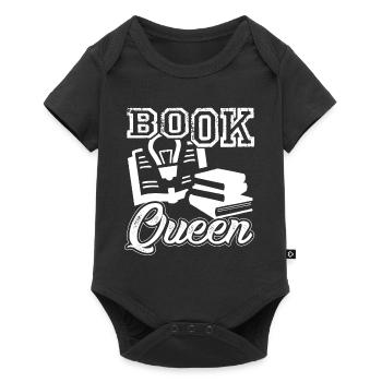 Book Book Queen - Baby Premium short-sleeve bodysuit - black - Front