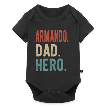 Armando Papa Héros - Body à manches courtes Premium Bébé - noir - Devant