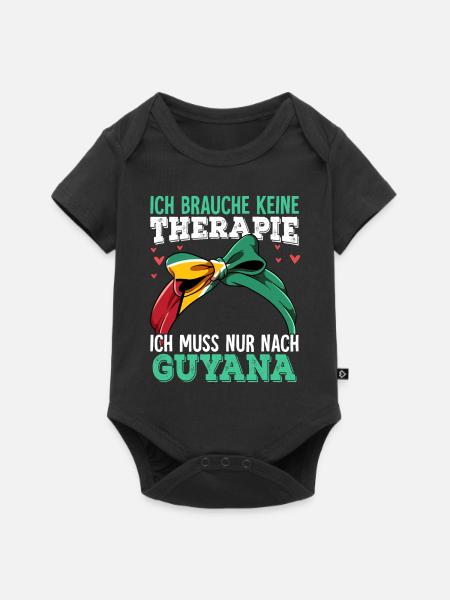Guyana - Baby Premium Kurzarmbody - Schwarz