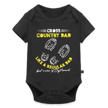 papa de cross-country comme un papa ordinaire Design - Body à manches courtes Premium Bébé - noir - Devant