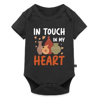 In Touch In My Heart für eine Töpferin Töpfer - Baby Premium Kurzarmbody - Schwarz - Vorne