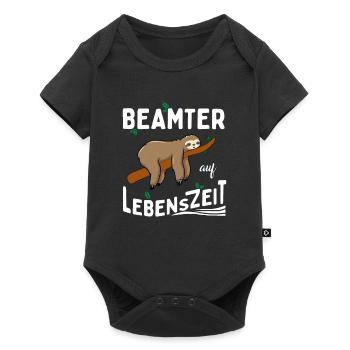 Beamter auf Lebenszeit - Baby Premium Kurzarmbody - Schwarz - Vorne
