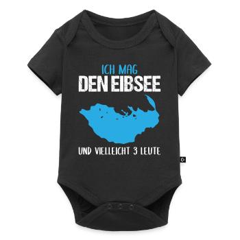 Eibsee und 3 Freunde - Ein Ort, wenige Menschen - Baby Premium Kurzarmbody - Schwarz - Vorne