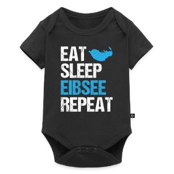 Life Cycle at Lake Eibsee - Eat, Sleep, Repeat - Baby Premium short-sleeve bodysuit - black - Front