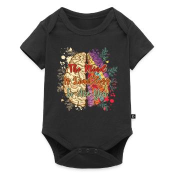 Colorful Brain Mental Health Quote School Psycholo - Baby Premium Kurzarmbody - Schwarz - Vorne