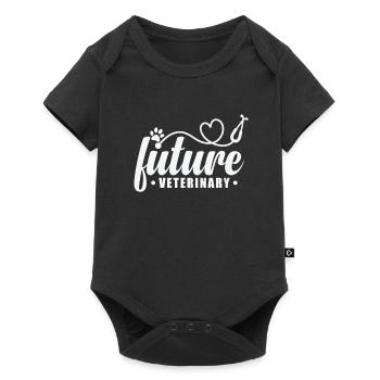 Future Veterinary Beruf - Baby Premium Kurzarmbody - Schwarz - Vorne