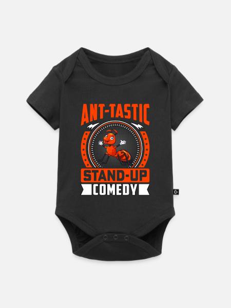 Ant-tastic stand-up comedy - Baby Premium Kurzarmbody - Schwarz