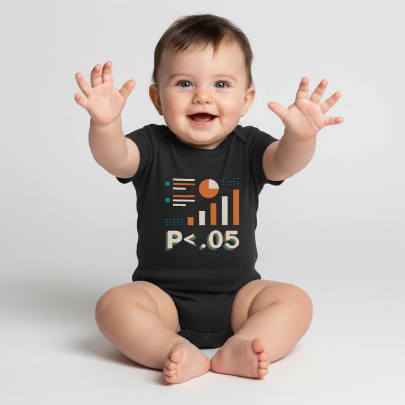 Data Analyst P < .05 Computer Science Programming Baby Premium short-sleeve bodysuit