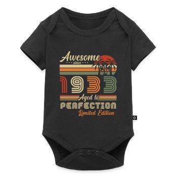 Original 1933 Rétro Vintage Anniversaire - Body à manches courtes Premium Bébé - noir - Devant
