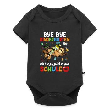 Bye Bye Kindergarten Ich Hänge Jetzt In Der Schule - Baby Premium Kurzarmbody - Schwarz - Vorne