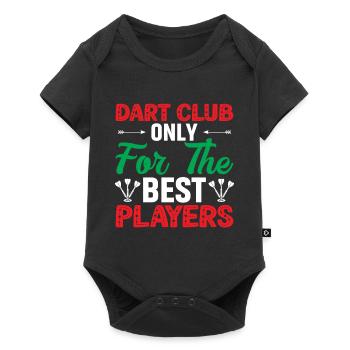 Dart Club réservé aux meilleurs joueurs - Body à manches courtes Premium Bébé - noir - Devant