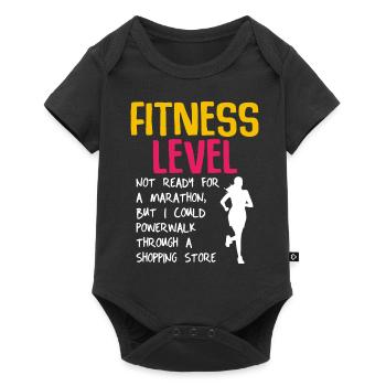 Shop Marathon - Women's Gym - Baby Premium short-sleeve bodysuit - black - Front