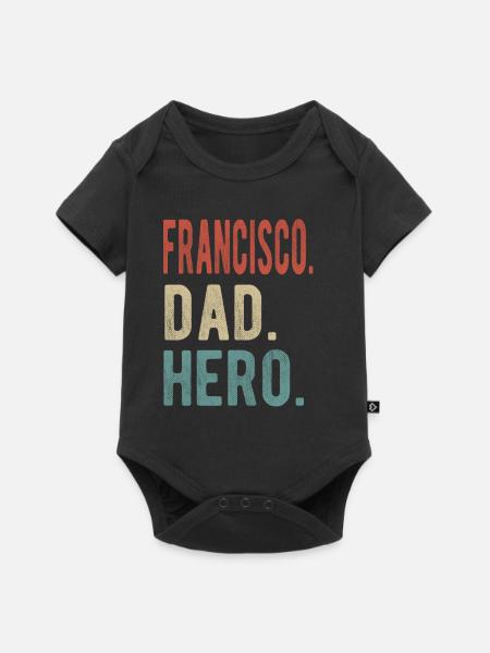 Francisco Papa Held - Baby Premium Kurzarmbody - Schwarz