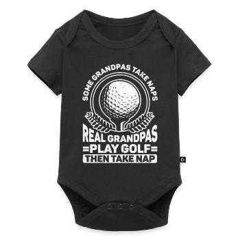 Golf Gift for Golfer - Baby Premium short-sleeve bodysuit - black - Front