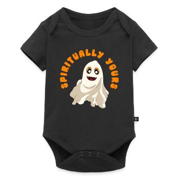 Halloween Pumpkin Halloween Ghost - Baby Premium short-sleeve bodysuit - black - Front