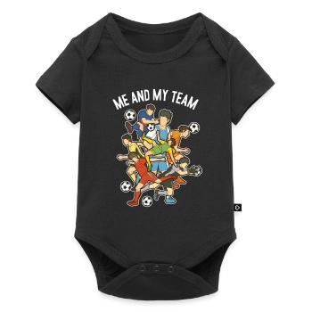 Me and my Team Soccer God Soccer Player - Baby Premium short-sleeve bodysuit - black - Front