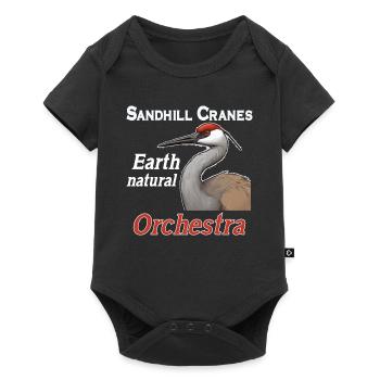 Sandhill Crane Lovers Bird Watching - Baby Premium short-sleeve bodysuit - black - Front