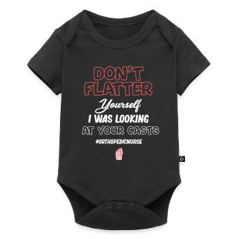 Ne vous flatte pas, j’ai votre - Body à manches courtes Premium Bébé - noir - Devant