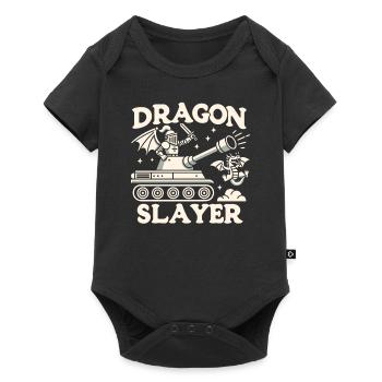 Dragon Slayer Knight Ren Faire LARP, Renaissance - Baby Premium Kurzarmbody - Schwarz - Vorne