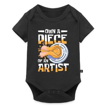 Own A Piece Of A Artist - Baby Premium Kurzarmbody - Schwarz - Vorne