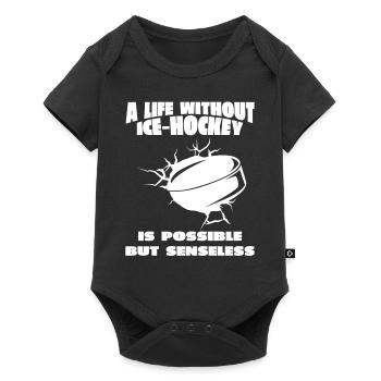 Équipe de hockey sur glace Joueur de hockey sur glace Fan de hockey sur glace - Body à manches courtes Premium Bébé - noir - Devant